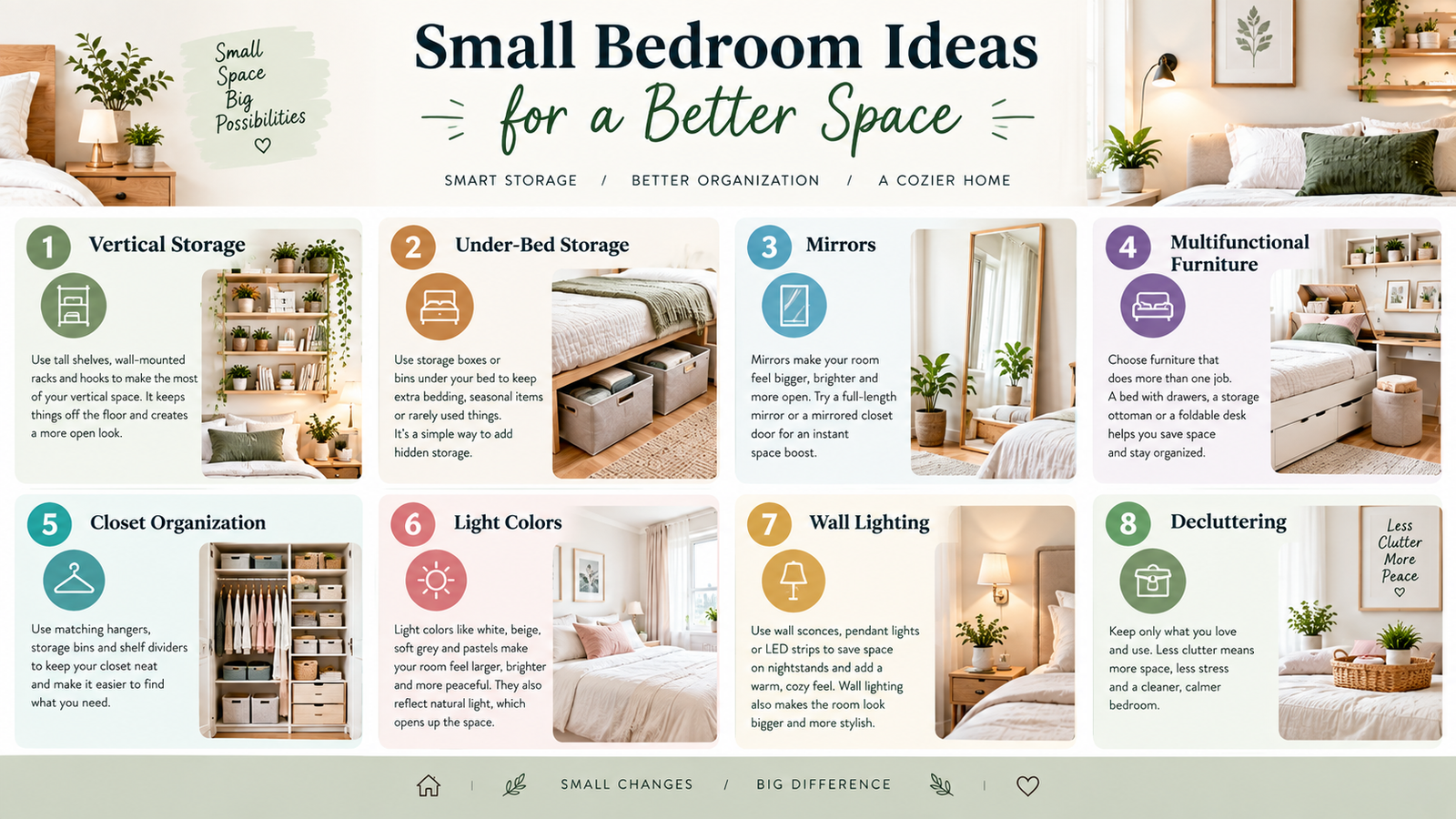 Small Bedroom Ideas for a Better Space