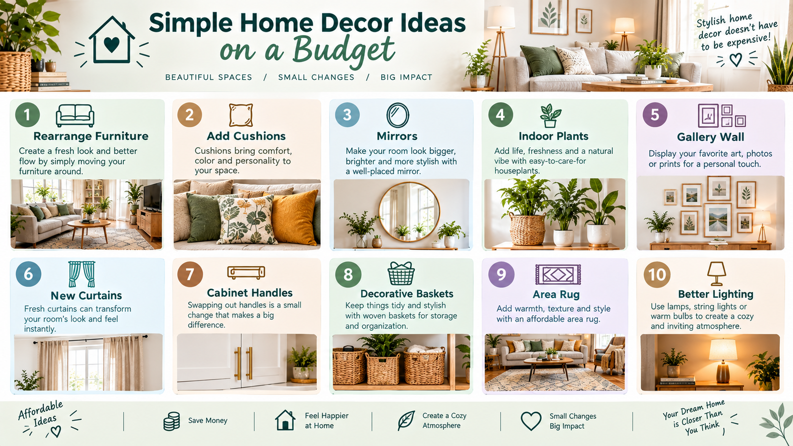Simple Home Decor Ideas on a Budget