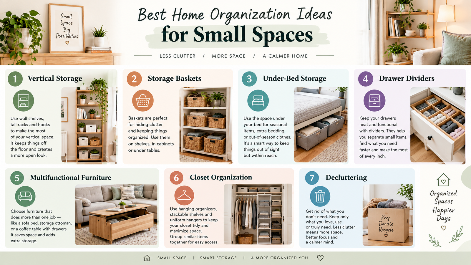 Best Home Organization Ideas for Small Space