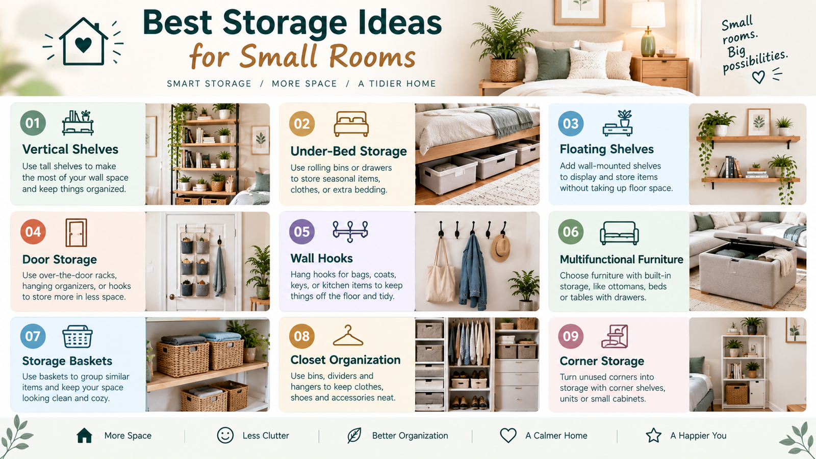 Best Storage Ideas for Small Rooms