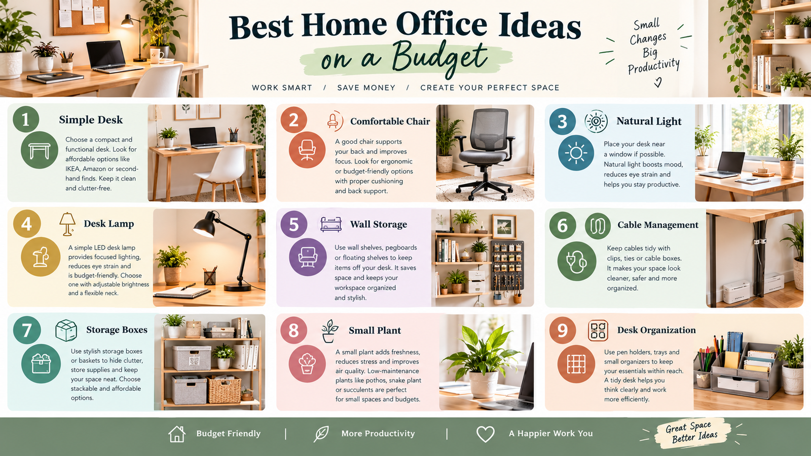 Best Home Office Ideas on a Budget